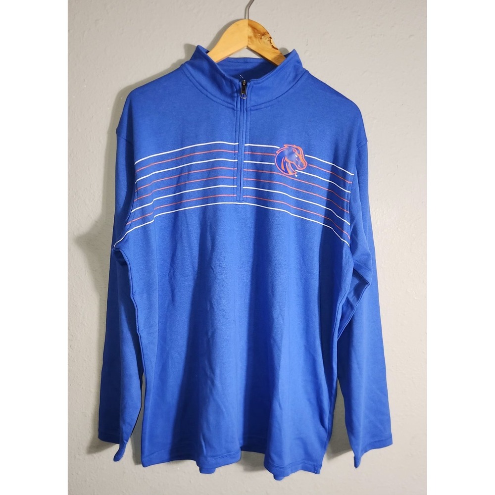 Boise State Broncos Pace Quarter-Zip Pullover Captivating Men Size 2XL